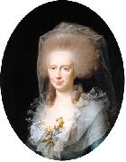 Portrait of Bolette Marie Harboe  wife of Johan Frederik Lindencrone Jens Juel